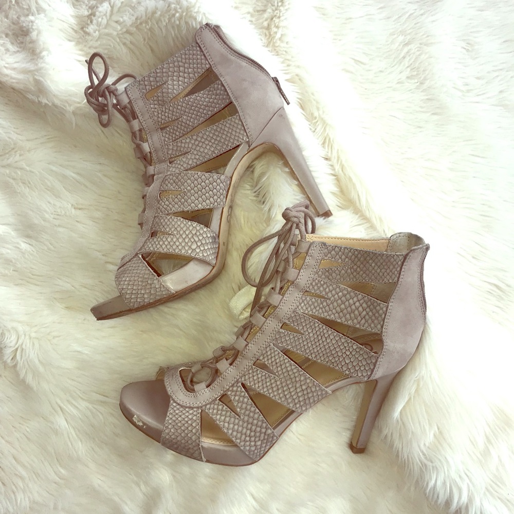 Gianni Bini tie up heels